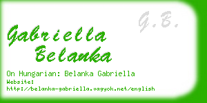 gabriella belanka business card